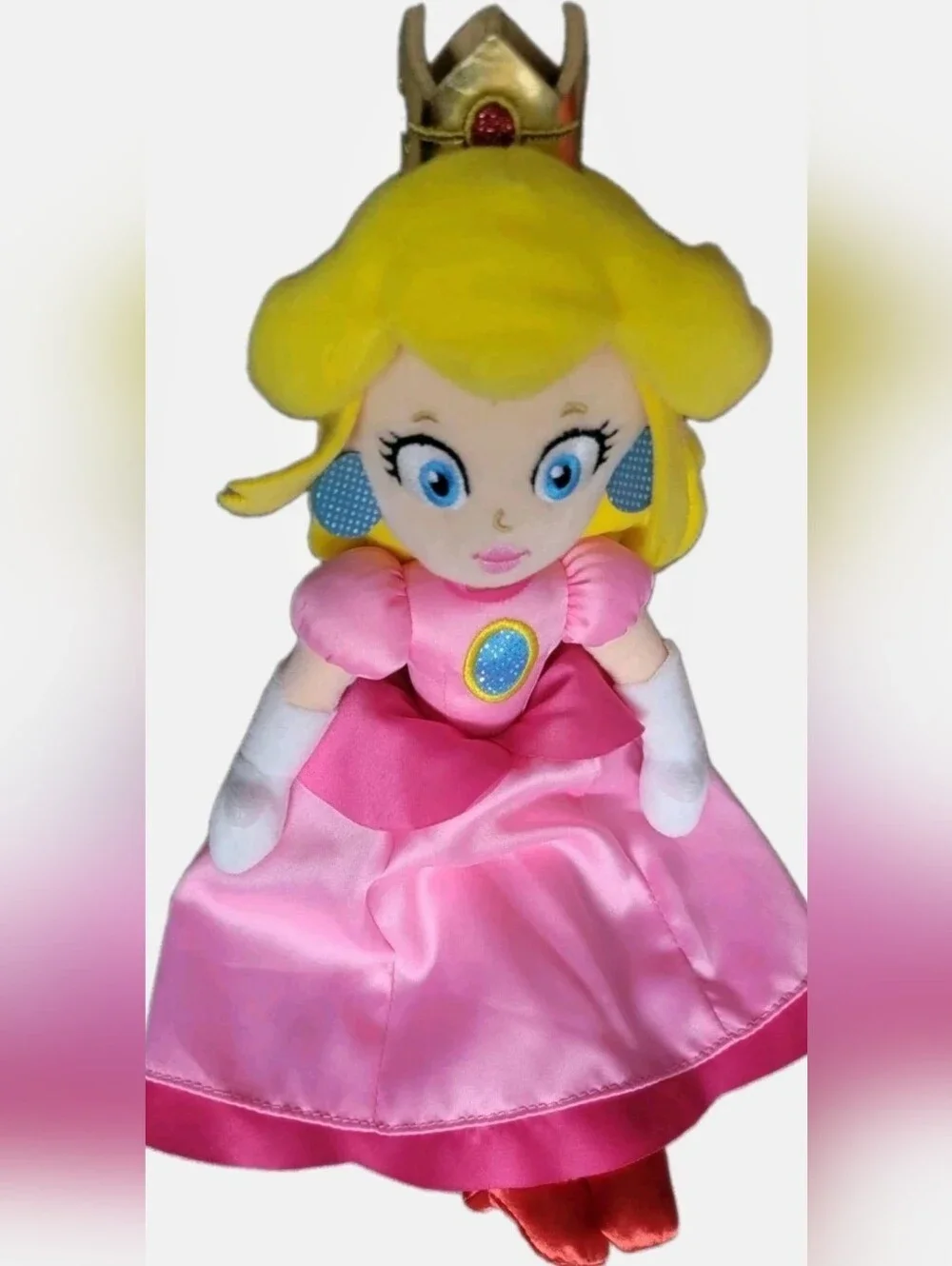 Super Nintendo Mario Brothers Princess Peach Plush Doll Universal Studios NWOT